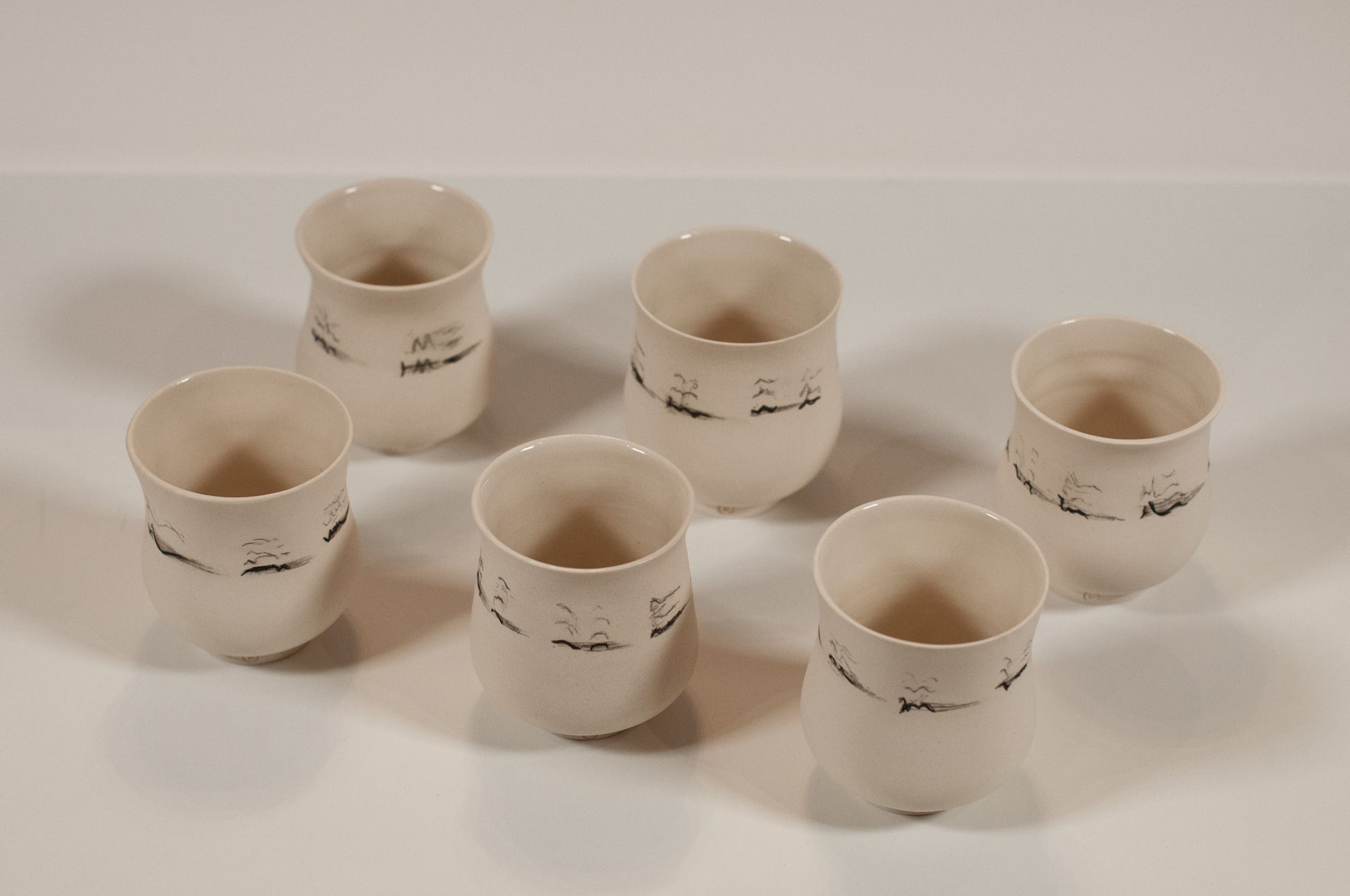 Lightweight and robust porcelain espresso cup, small batch handmade cup for coffee or tea