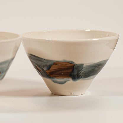 Large Ceramic Ramen Bowl (25cm) – Elevated Dining Experience – One-of-a-Kind Glazed Porcelain Vessel